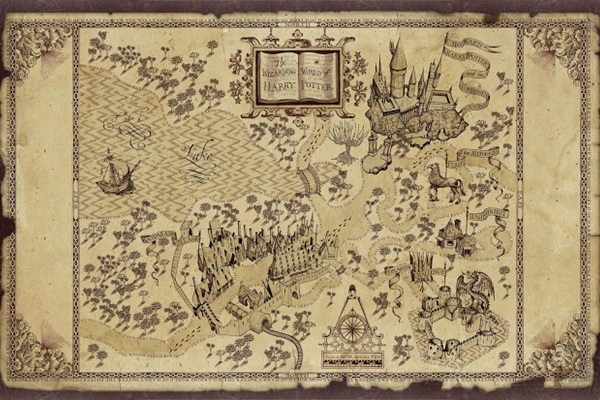 Galeria – Curiosidades de Harry Potter – Mapa do Maroto