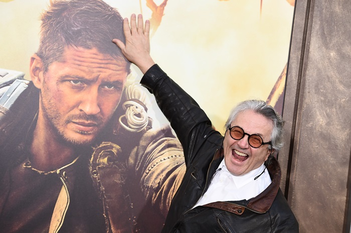 George Miller na estreia de Mad Max: Estrada da Fúria.