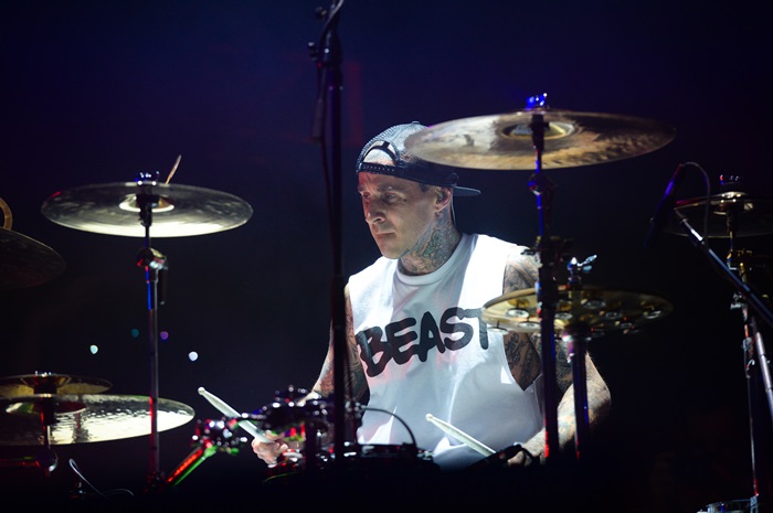 Travis Barker no Coachella 2015.