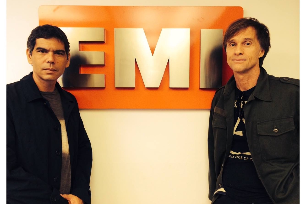 Dado Villa-Lobos, guitarrista, e Marcelo Bonfá, baterista, do Legião Urbana