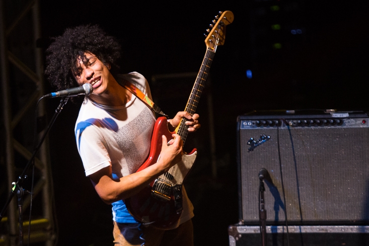 O quarteto goiano Boogarins no festival Rock Works de 2015