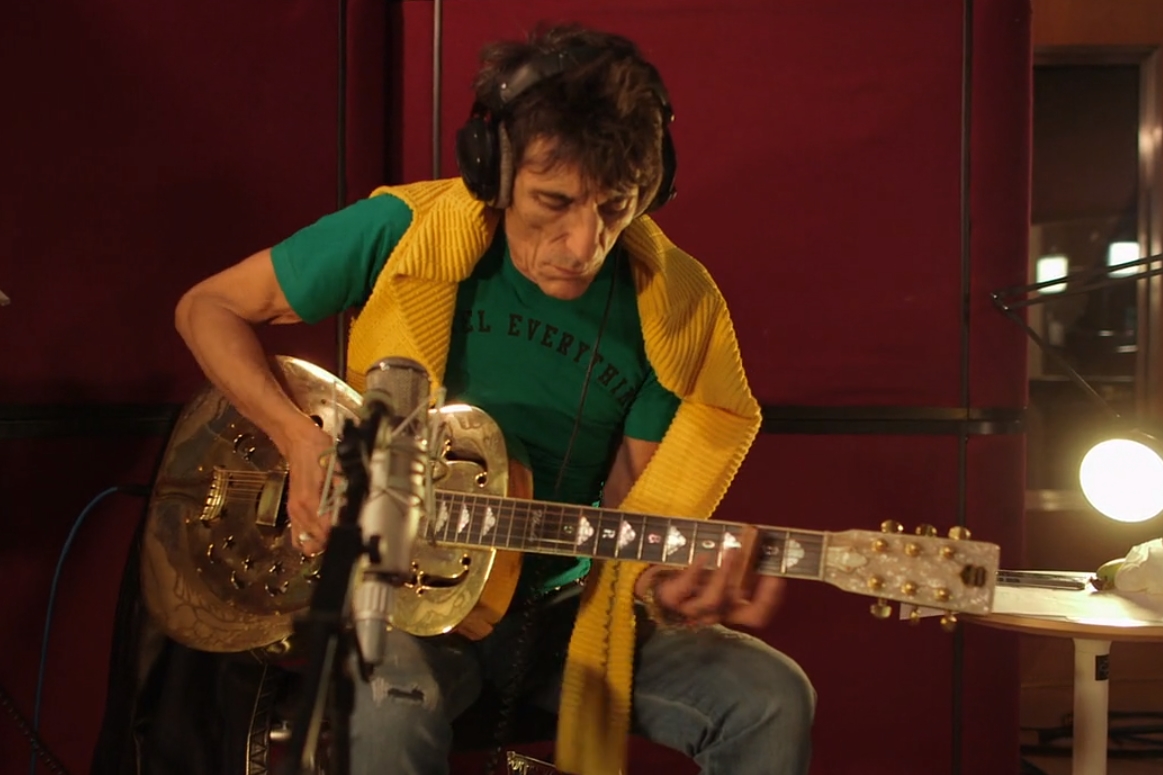 O guitarrista dos Rolling Stones Ron Wood