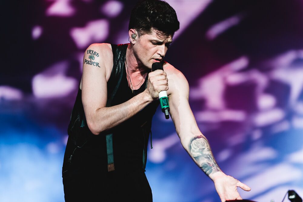 The Script no palco Mundo do Rock in Rio 2015