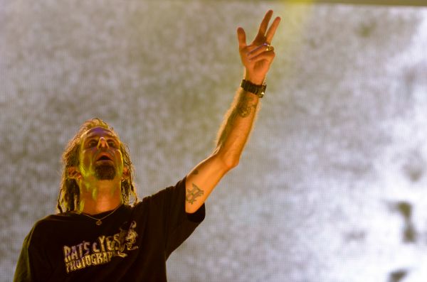 Randy Blythe, vocalista do Lamb of God, no Rock in Rio 2015