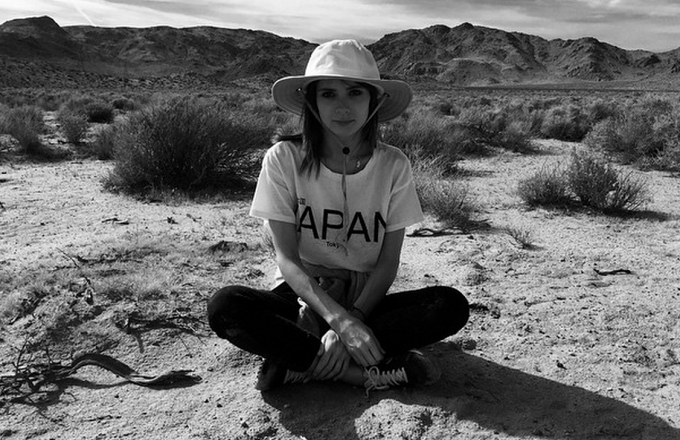 A maquiadora Cathriona White.