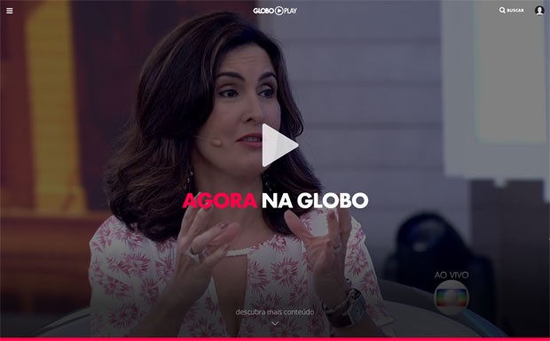 Imagem do Globo Play.