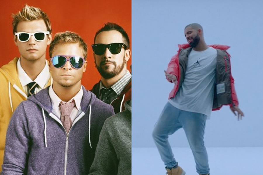 A boy band Backstreet Boys e o rapper Drake