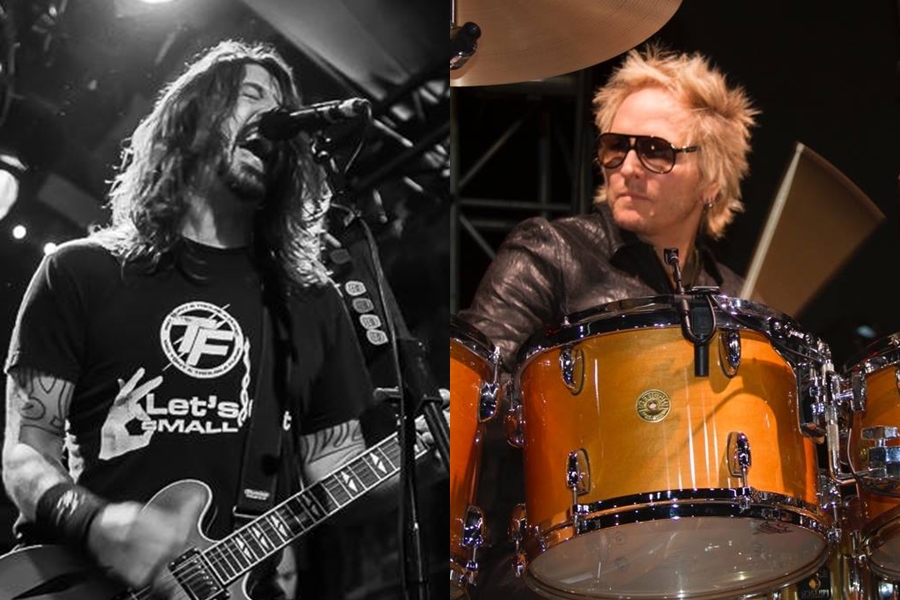 Dave Grohl, do Foo Fighters, e Matt Sorum, do Guns N' Roses