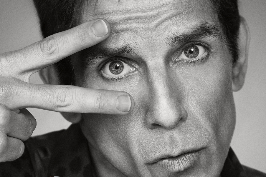 Ben Stiller em pôster do filme Zoolander 2