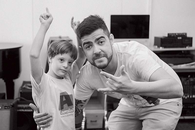 Lafontaine com um de seus alunos