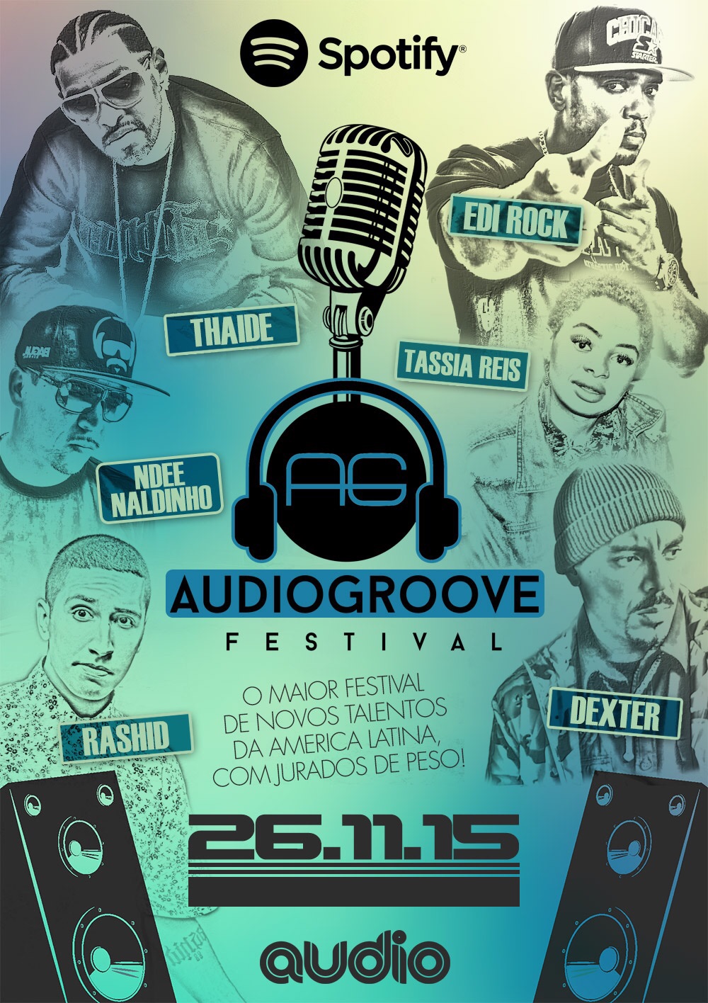Cartaz do Audiogroove Festival.