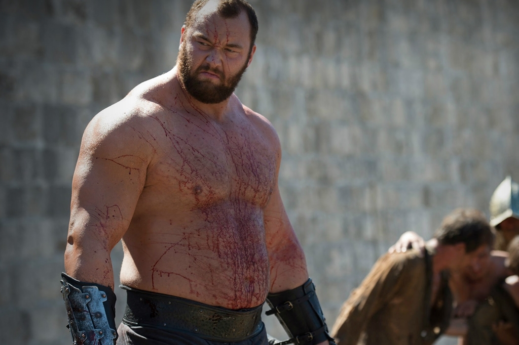 O personagem Gregor Montanha Clegane, de Game of Thrones