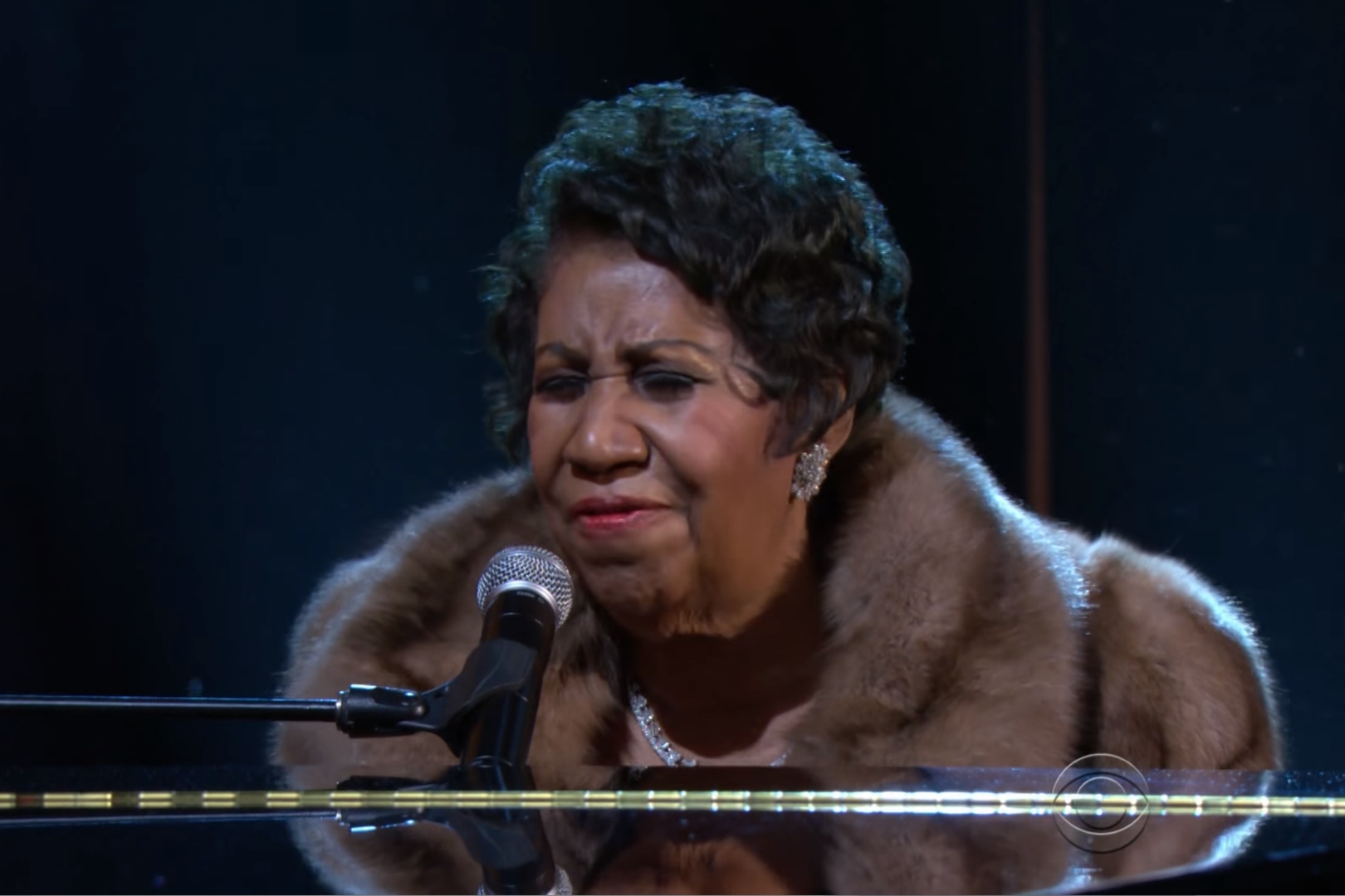 Aretha Franklin durante cerimônia do Kennedy Center Honors de 2015