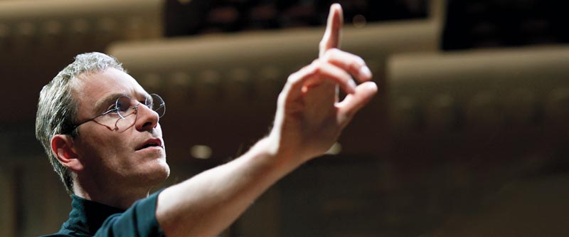 VISIONÁRIO  Jobs (Fassbender): de olho no futuro