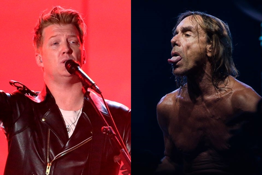 Josh Homme, do Queens of the Stone Age, e Iggy Pop, ex-vocalista do Stooges