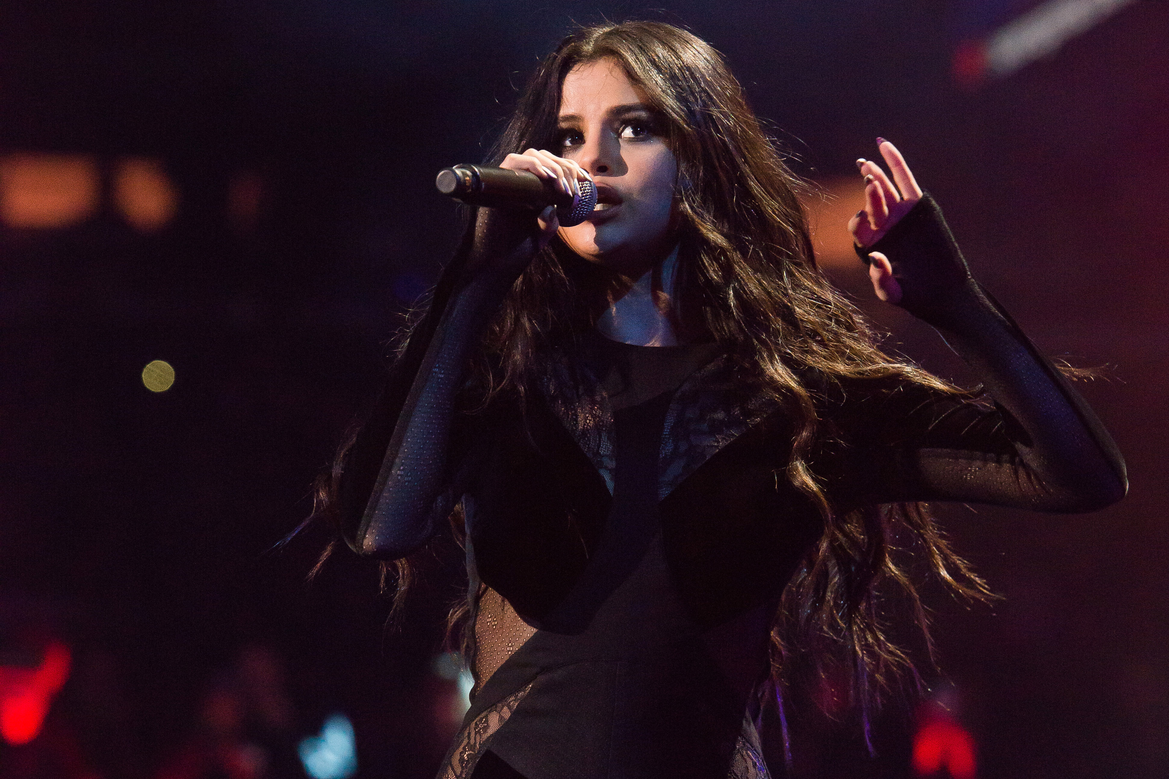 Selena Gomez se apresenta no aniversário da iHeartRadio, apresentada pela Capital One, no Madison Square Garden