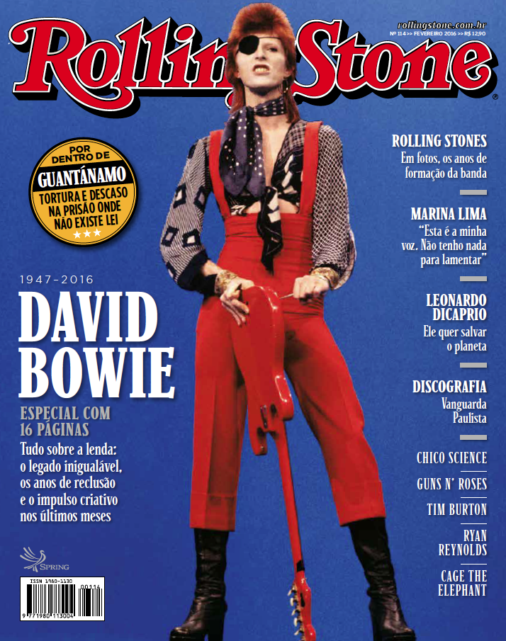 David Bowie estampa a capa da edição 114/fevereiro da Rolling Stone Brasil