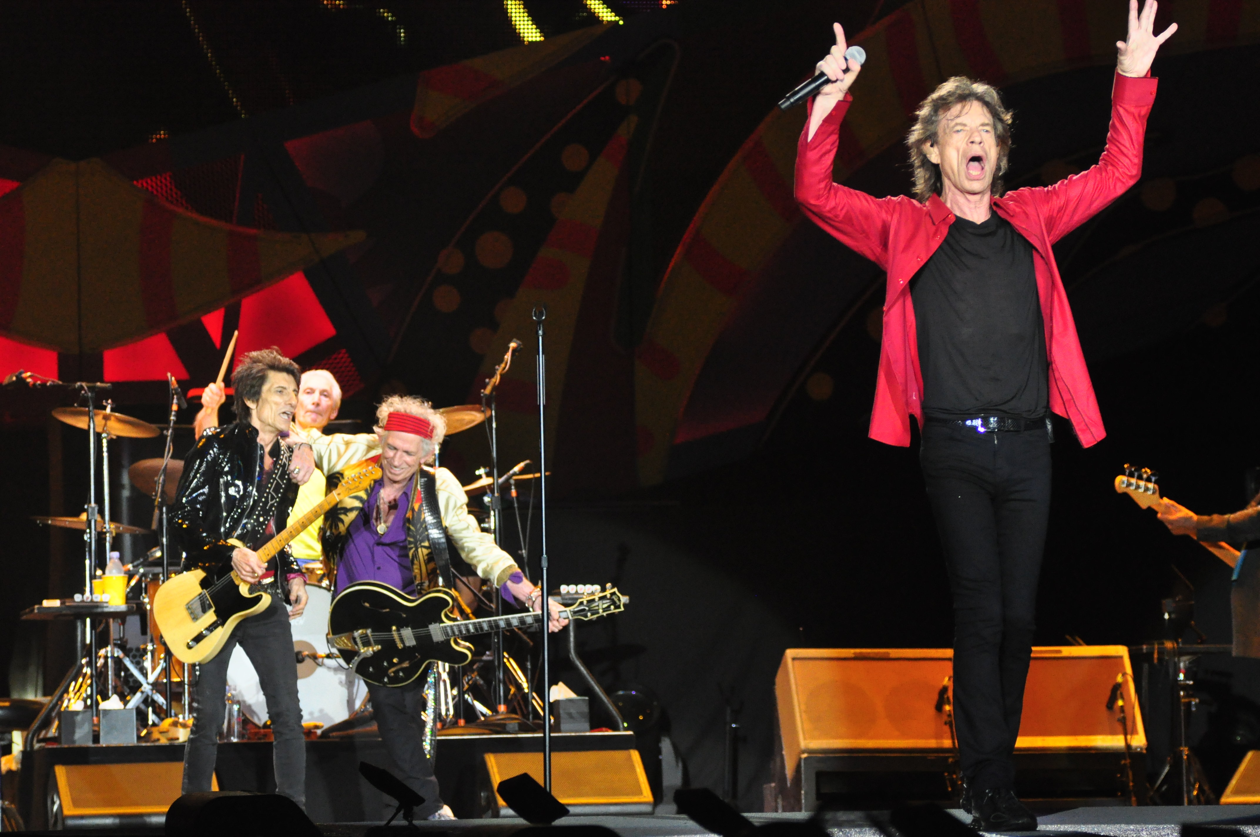 Os Rolling Stones fizeram o primeiro show em solo nacional da Olé Tour no Rio de Janeiro