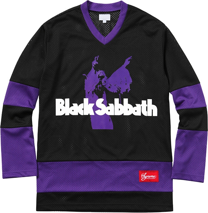 Peça de roupa da coleção do Black Sabbath com a Supreme