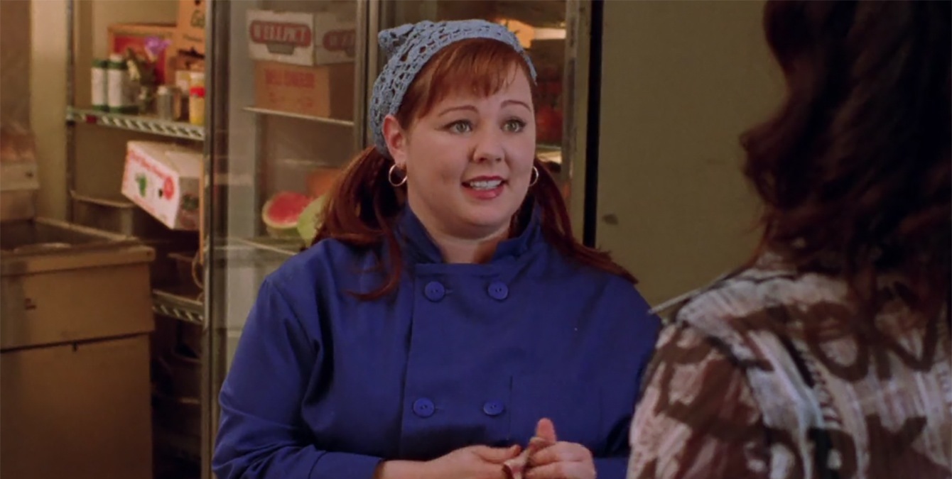 Melissa McCarthy como Sookie St. James em Gilmore Girls. Atenção: as fotos a seguir podem conter spoilers