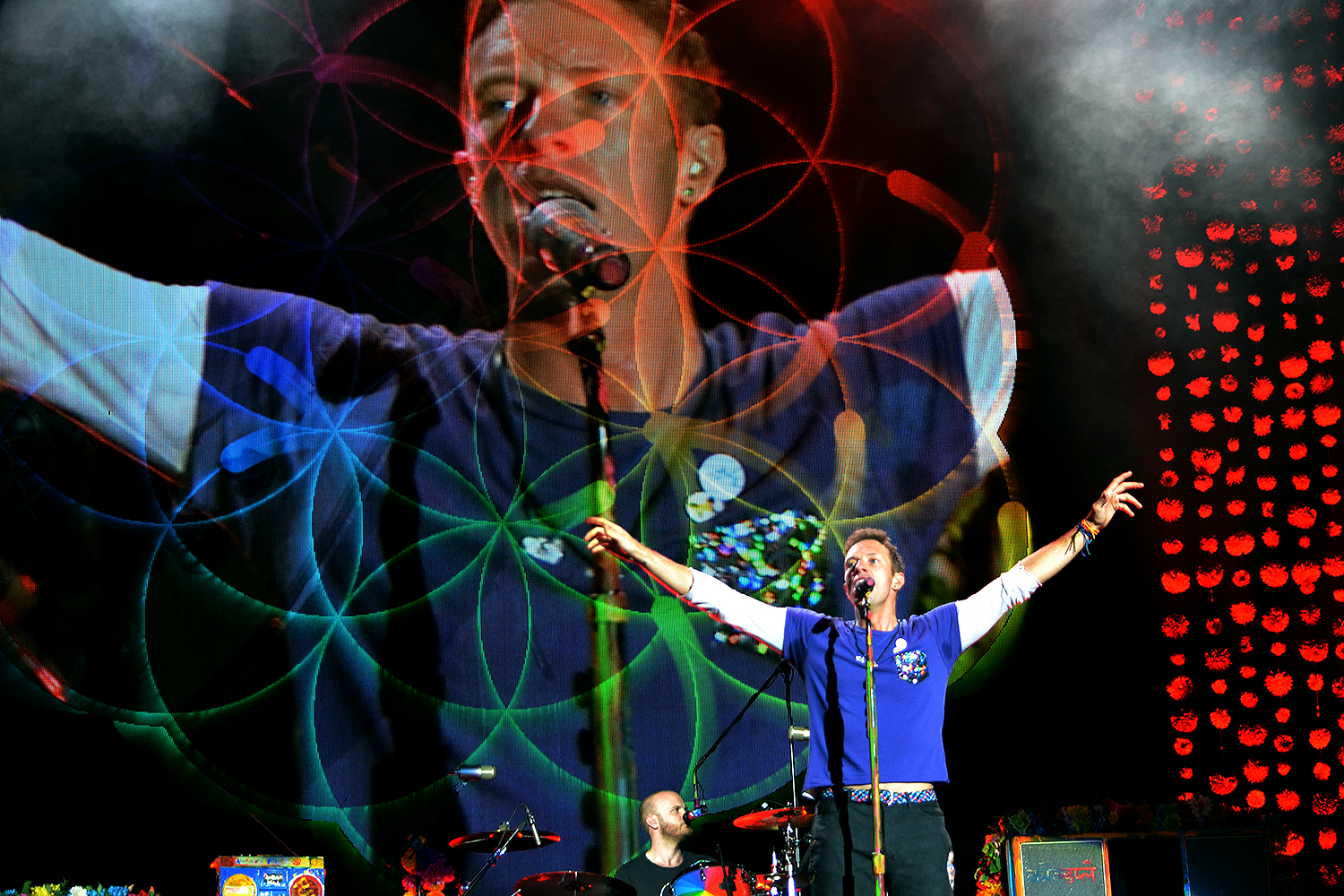 Coldplay no Allianz Parque, SP, em 7 de abril