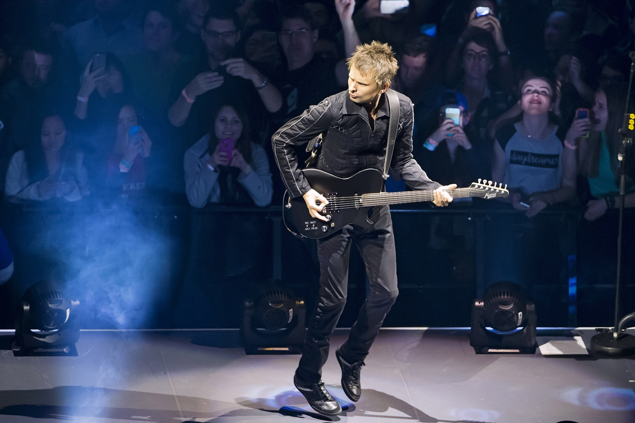 Muse durante show no TD Garden, em Boston, nos Estados Unidos, em janeiro de 2016