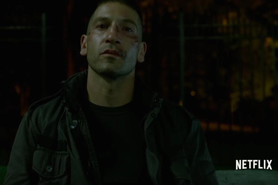 O ator Jon Bernthal como o Justiceiro/Frank Castle na segunda temporada de Demolidor