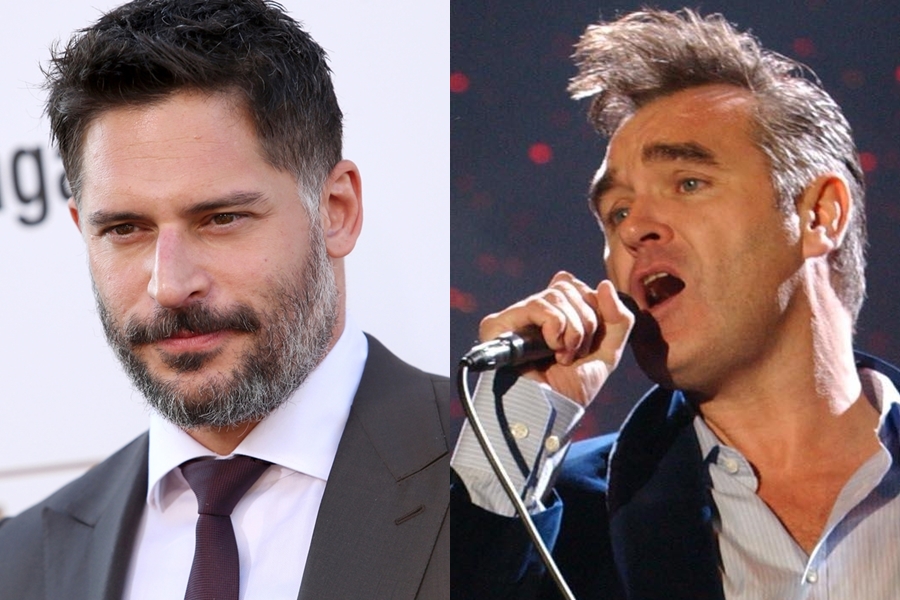 O ator Joe Manganiello e o cantor Morrissey