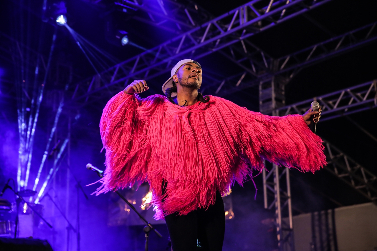 O rapper Rico Dalasam também marcou a segunda noite de atrações do evento.