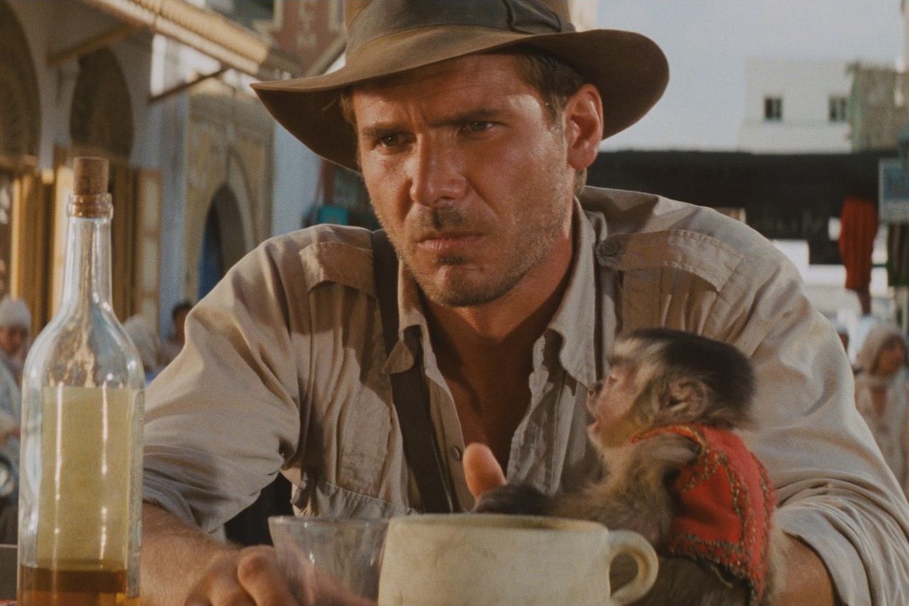 Harrison Ford dando vida a Indiana Jones