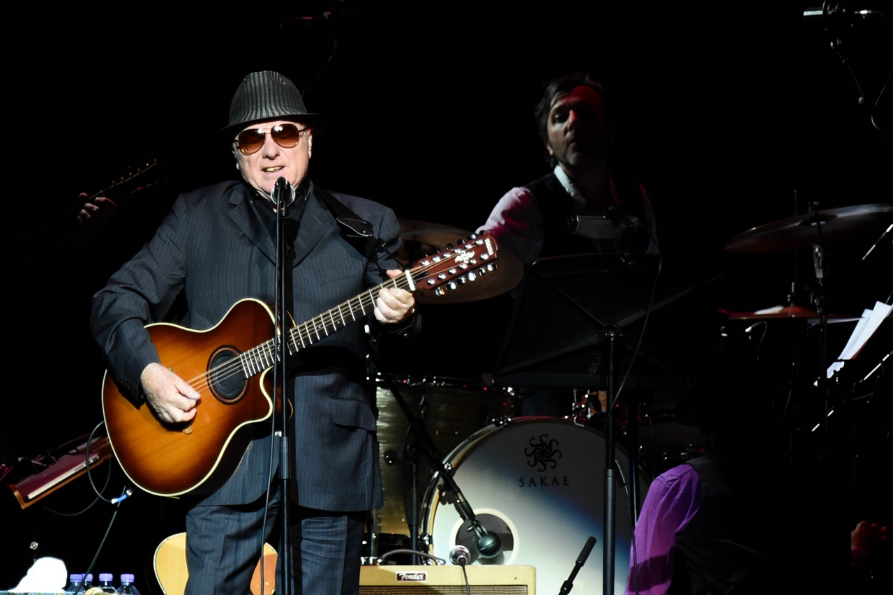 o cantor e compositor Van Morrison durante show em 2015