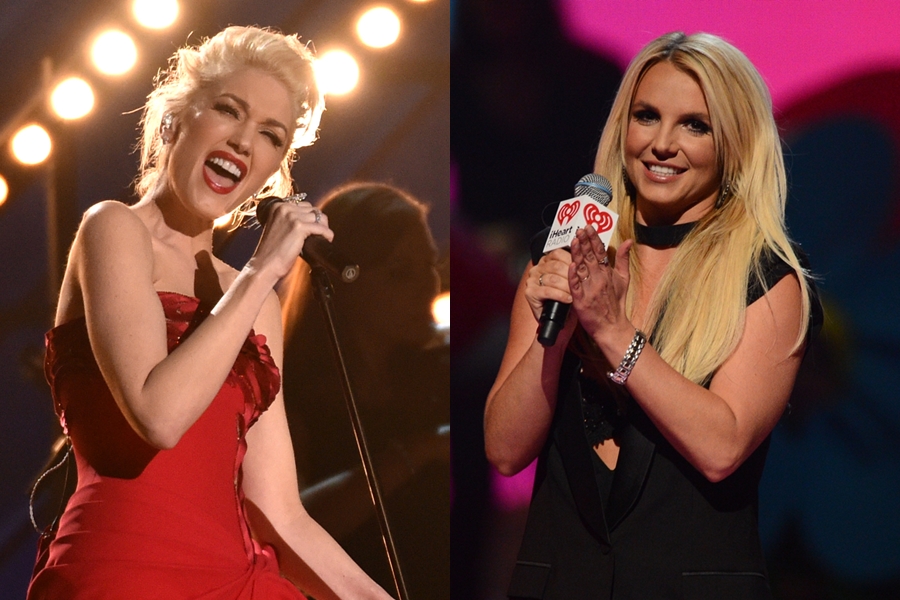 As cantoras Gwen Stefani e Britney Spears