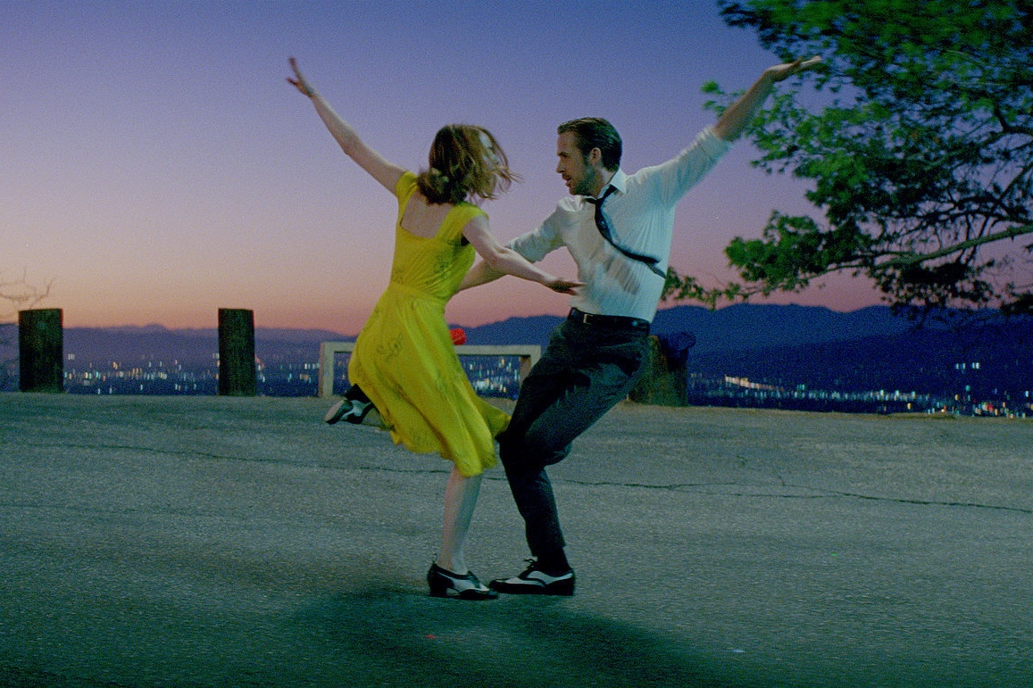 Emma Stone e Ryan Gosling no musical La La Land (2016)