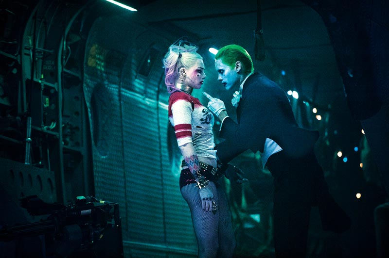 TensãoArlequina (Margot Robbie) e Coringa (Jared Leto) se destacam em Esquadrão Suicida