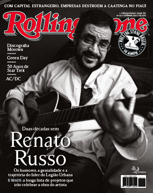 Renato Russo estampa a capa da edição 121 da Rolling Stone Brasil