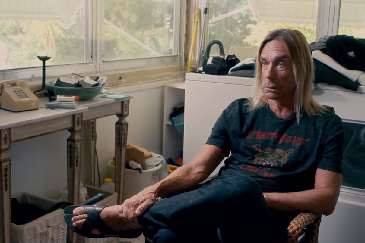 Iggy Pop em cena do documentário Gimme Danger.