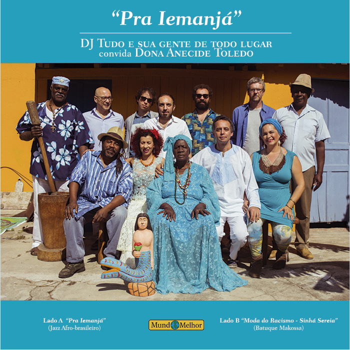 Capa do compacto Pra Iemanjá, de DJ Tudo e Sua Gente de Todo Lugar