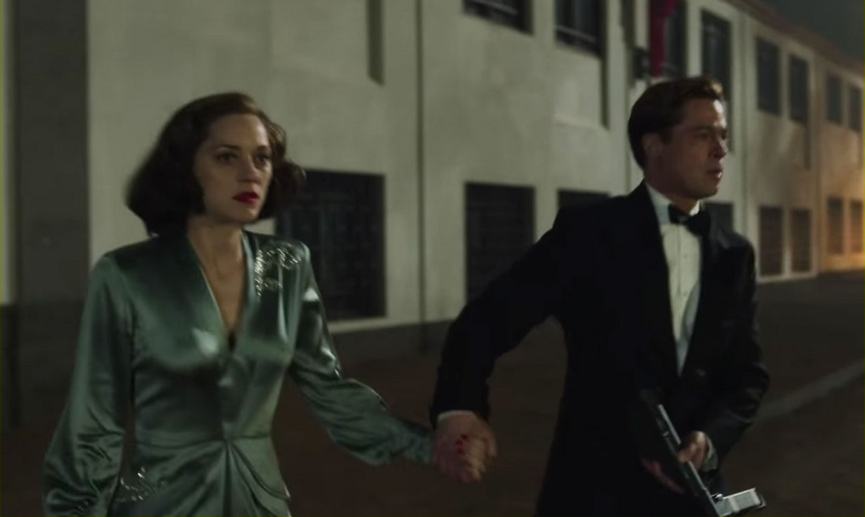 Brad Pitt e Marion Cotillard no trailer de Aliados