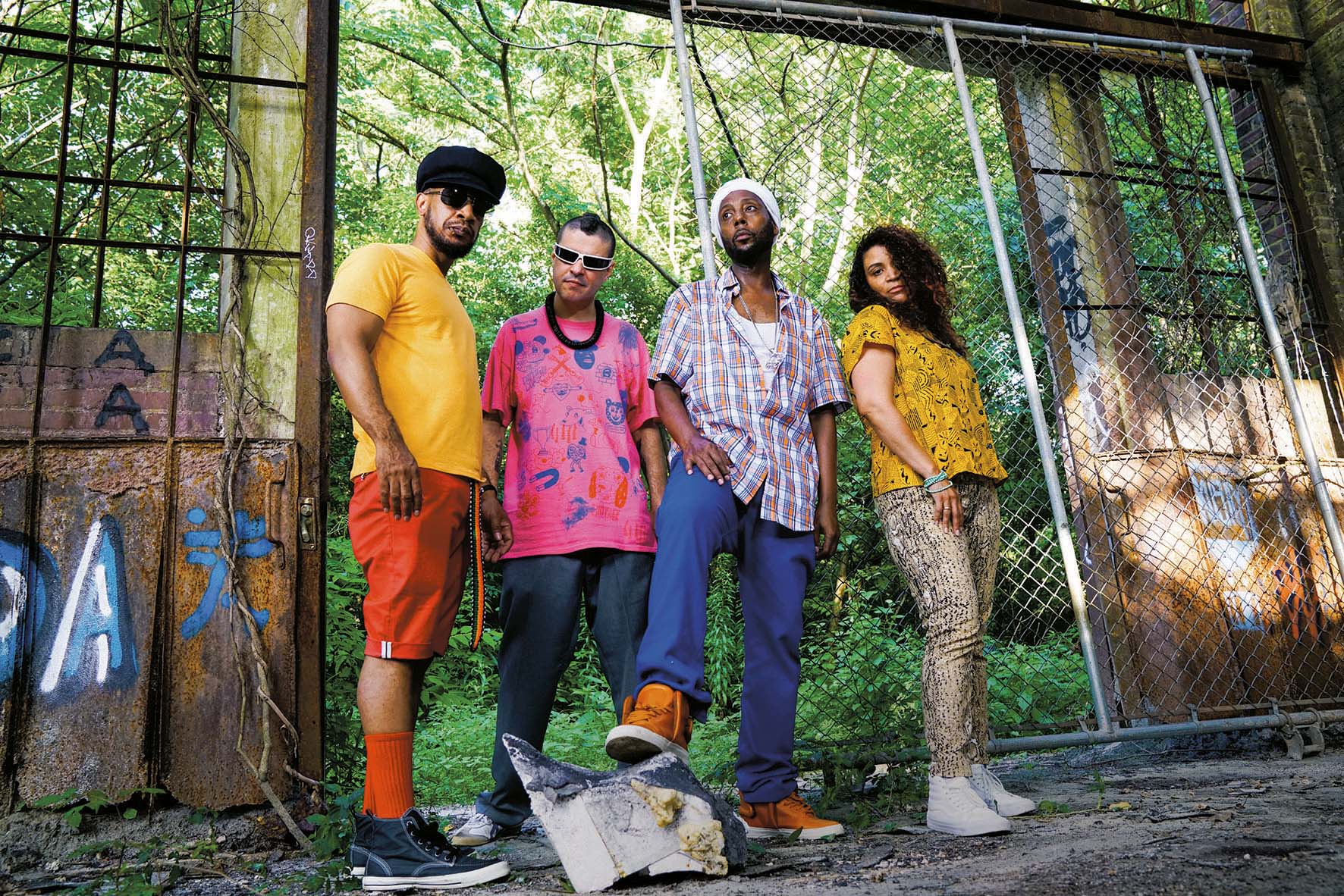 O coletivo Brookzill!, formado por Paul, Brandão, Newkirk e Ladybug