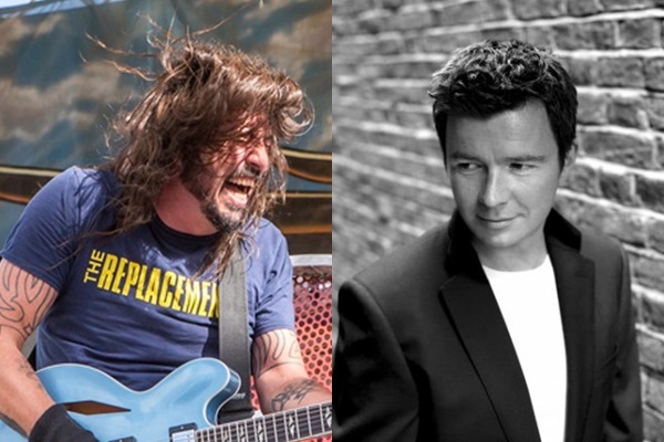 Dave Grohl e Rick Astley