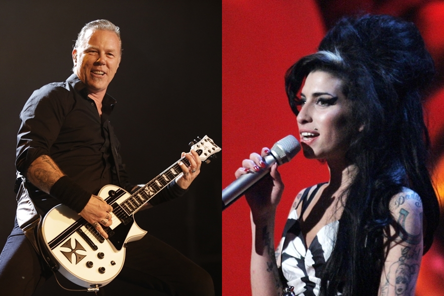 James Hetfield, frontman do Metallica, inspirou-se em Amy Winehouse para escrever “Moth Into The Flame”