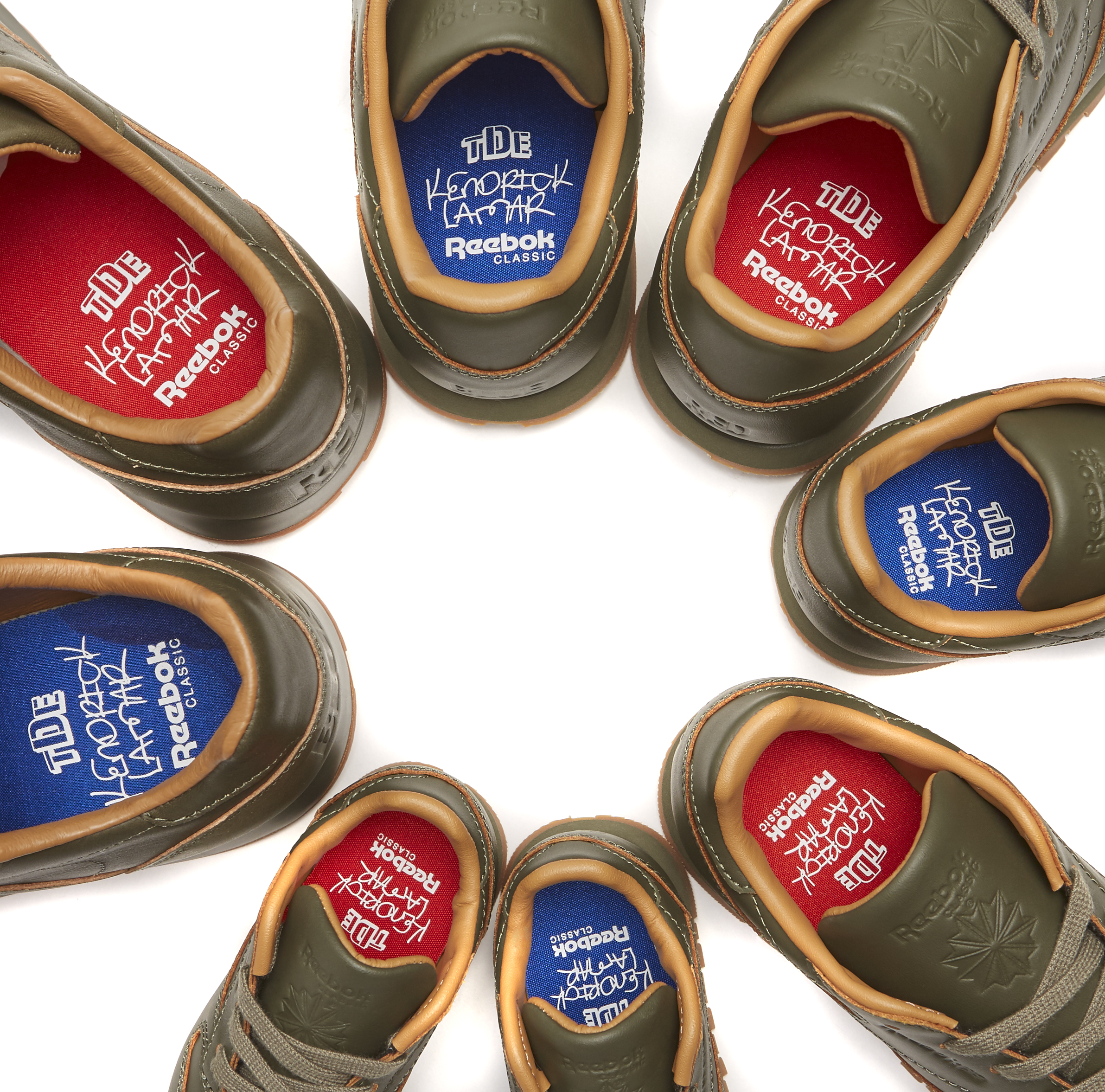 Modelo Classic Leather Lux, da Reebok, feito em parceria com Kendrick Lamar