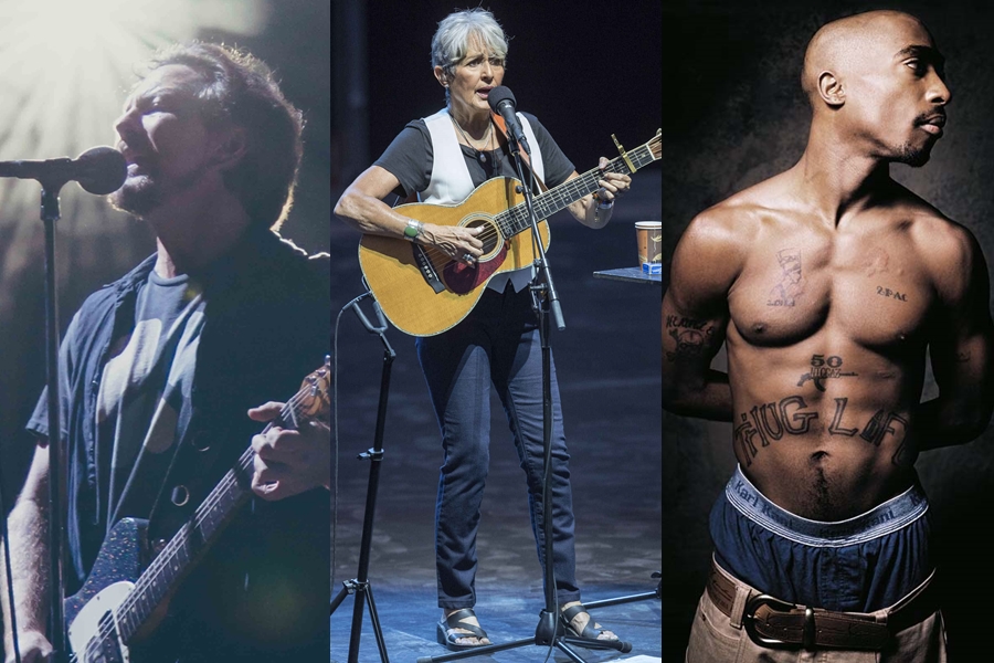 Pearl Jam, Joan Baez e Tupac lideram escolhidos para o Hall da Fama do Rock em 2017