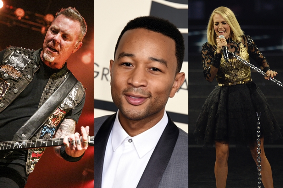 Metallica, John Legend e Carrie Underwood são algumas das apresentações do Grammy 2017