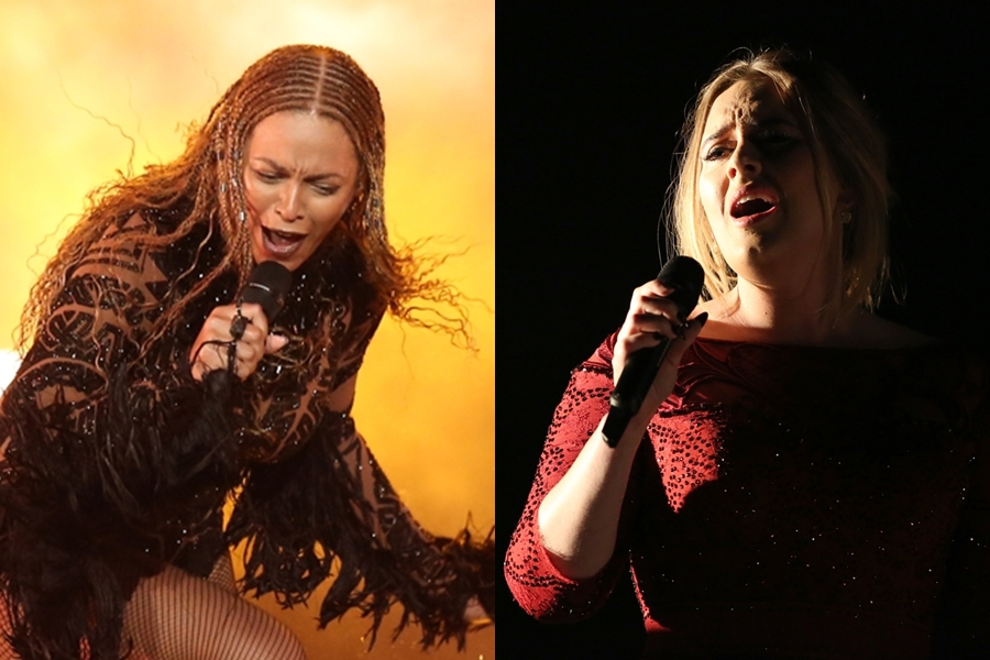 Grammy - galeria - Beyoncé e Adele