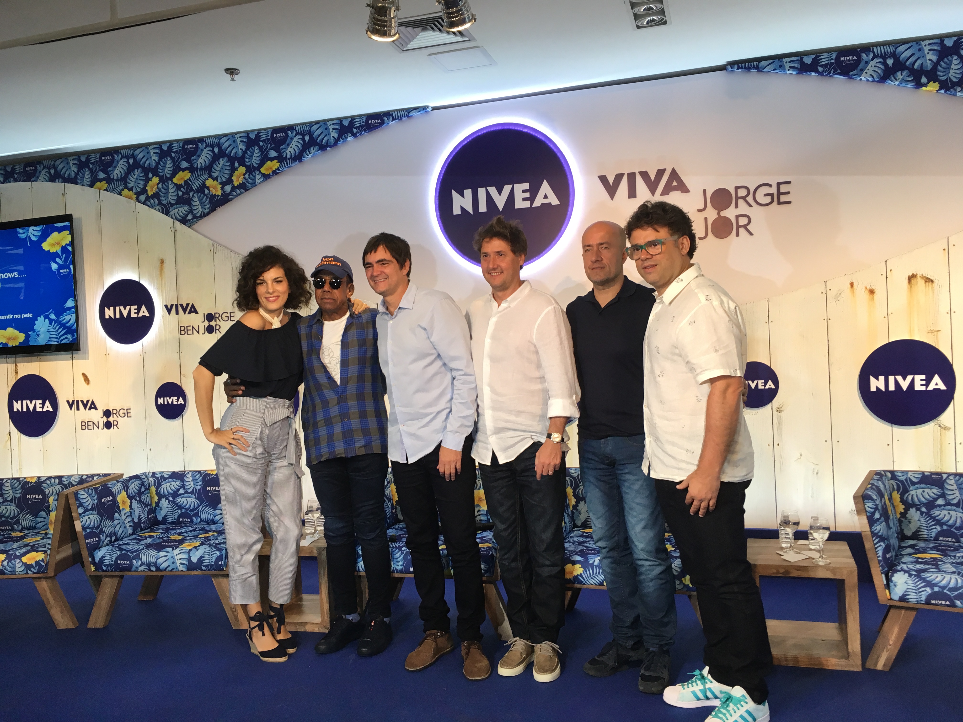 Jorge Ben Jor, Skank e Céu no evento de anúncio da sexta edição do projeto Nivea Viva
