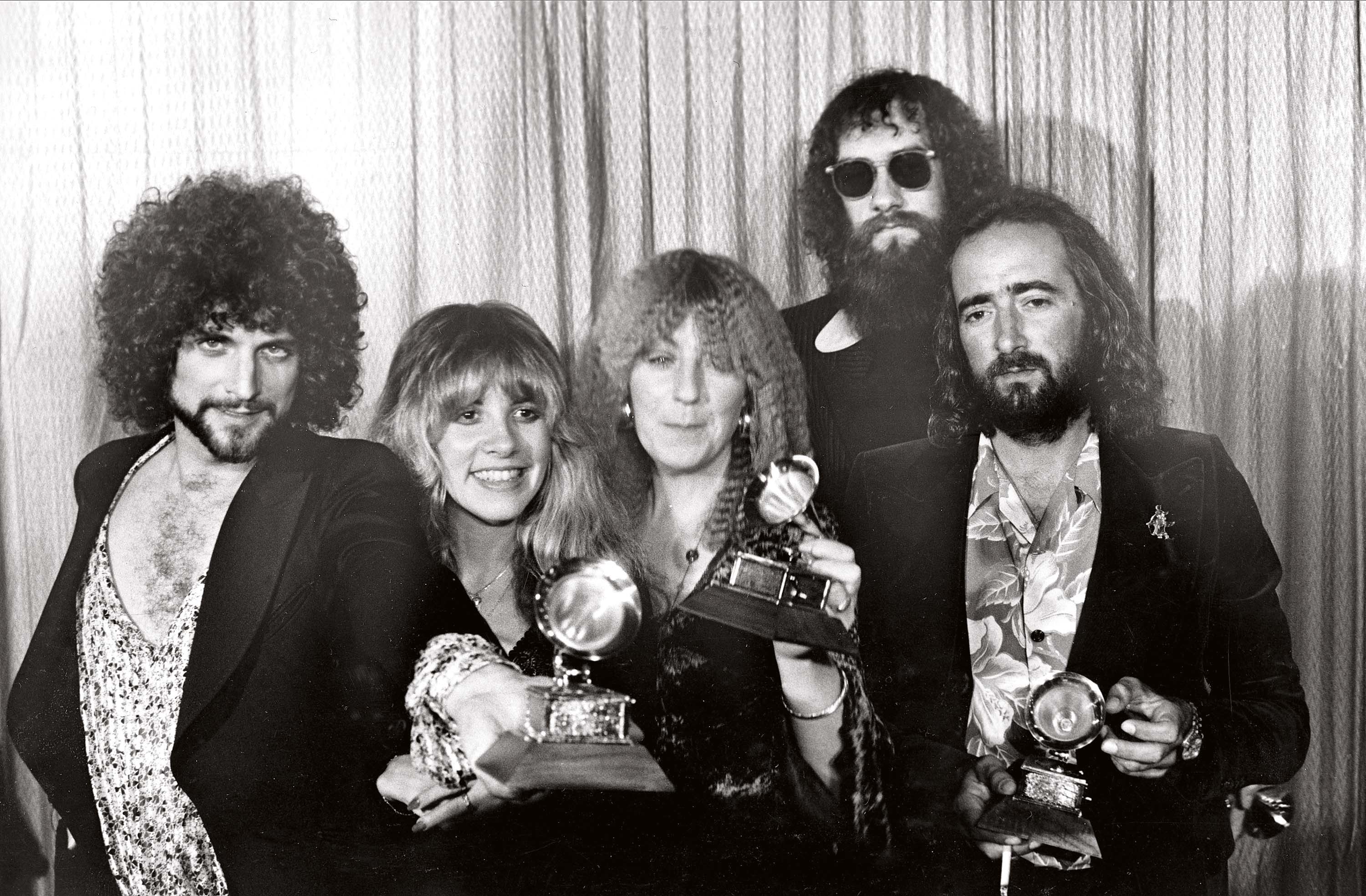 Pop PlatinadoP
A banda em 1978, em Los Angeles, na cerimônia do Grammy: (da esq. para a dir.) Lindsey Buckingham, Stevie Nicks, Christine McVie, Mick Fleetwood e John McVie