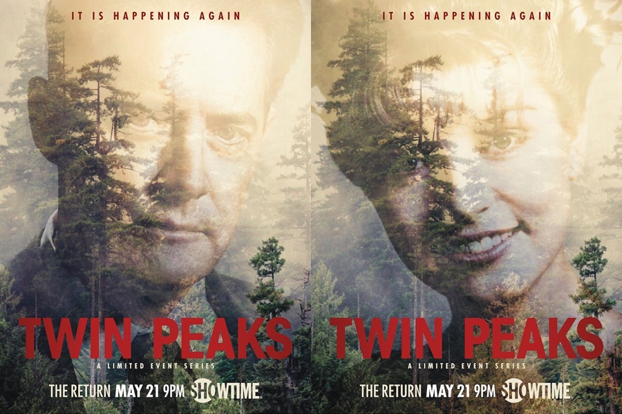 Os dois pôsteres da terceira temporada de Twin Peaks