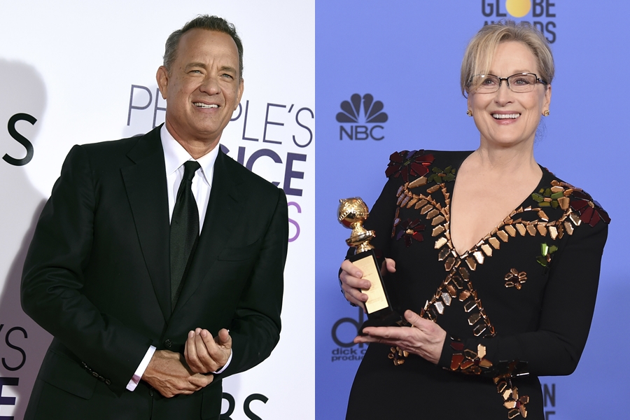 Tom Hanks e Meryl Streep vão estrelar The Post, filme de Steven Spielberg sobre o escândalo do Pentagon Papers