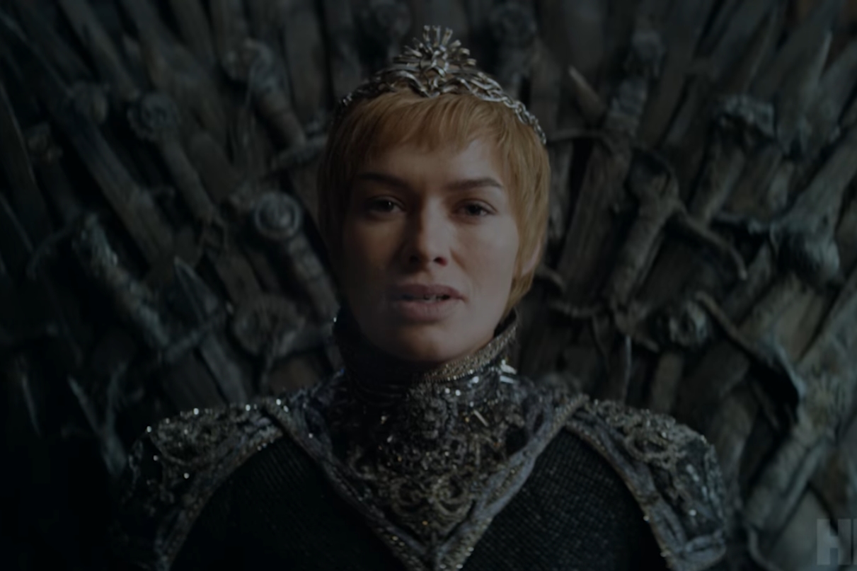 Cersei Lannister em cena do teaser da sétima temporada de Game of Thrones